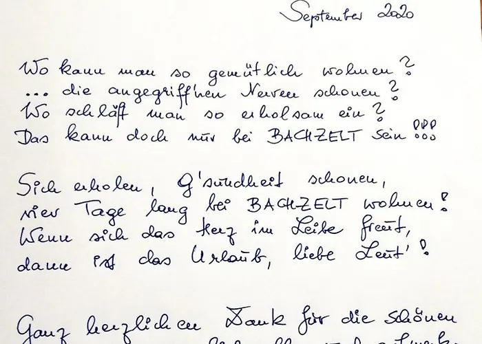 Penzion Wohlfuehlhof Bachzelt